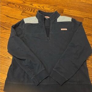 Vineyard Vines Women’s Navy Quarter-Zip Pullover Sweatshirt